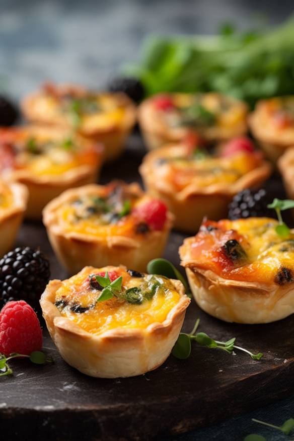 Knusprige Mini-Quiches – Perfektes Fingerfood für 30 Personen