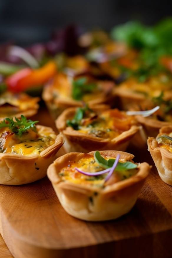 Knusprige Mini-Quiches – Perfektes Fingerfood für 30 Personen