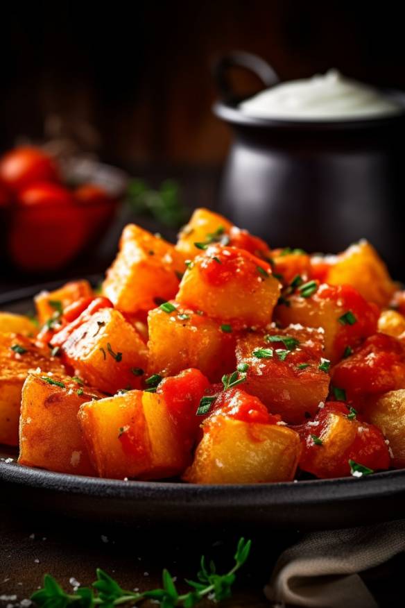 Patatas Bravas - Spanisches Kartoffelgericht