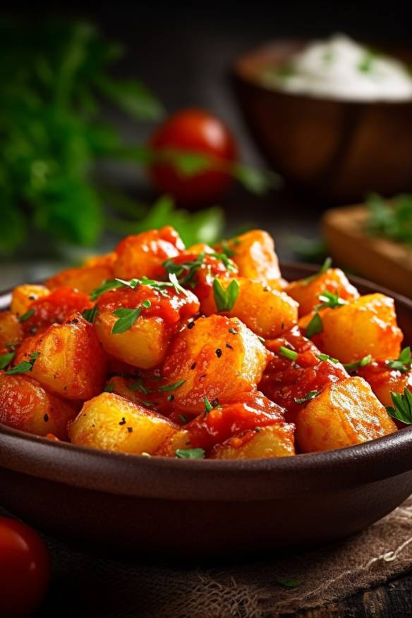 Patatas Bravas - Spanisches Kartoffelgericht