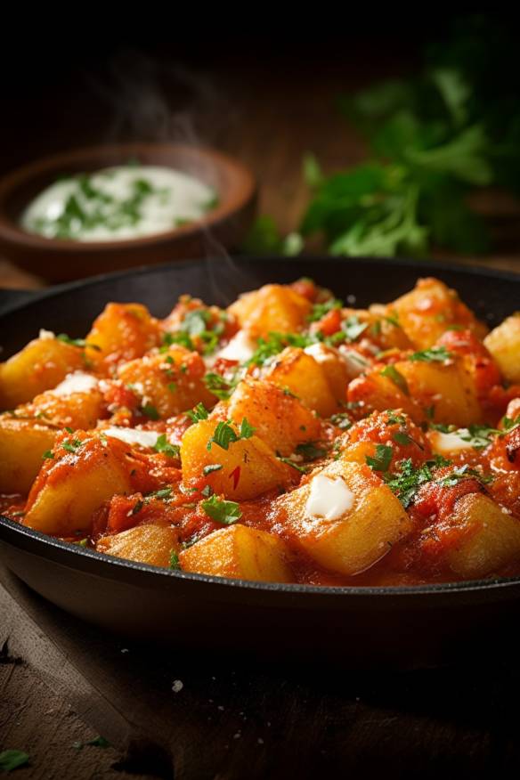 Patatas Bravas - Spanisches Kartoffelgericht