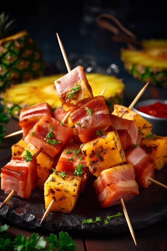 Ananas-Schinken-Spieße - Leckeres Fingerfood für jede Party