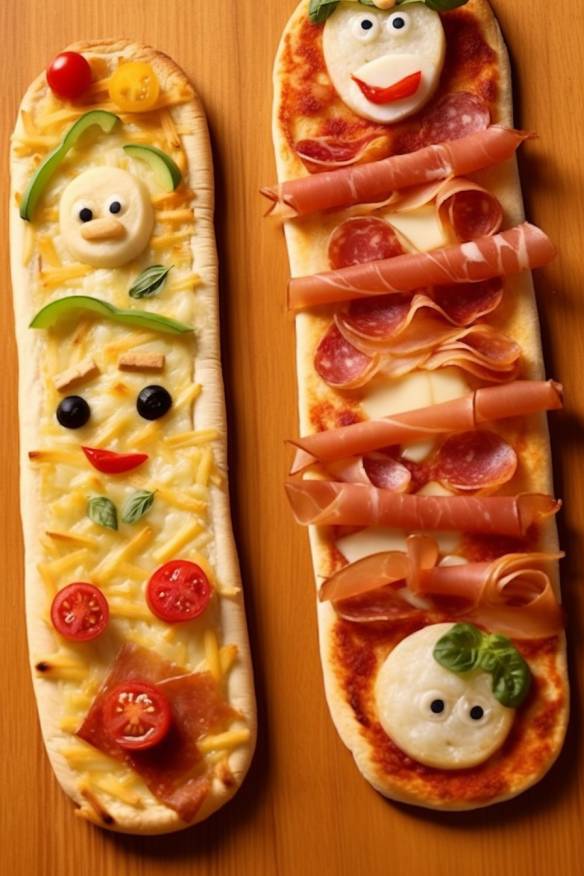 Pizza Baguettes - Kochideen mit Kindern