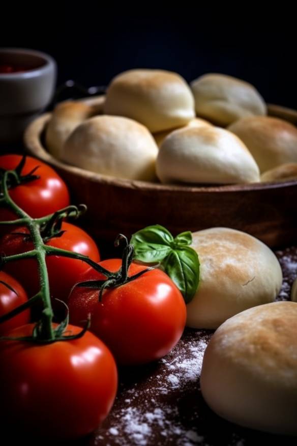 Pizzateig-Häppchen mit Tomaten und Mozzarella