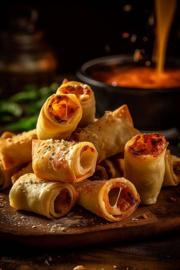 Pizza Rolls - Knusprige Fingerfood-Snacks aus Pizzateig