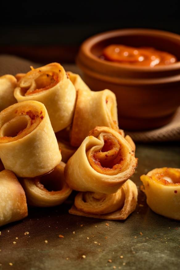 Pizza Rolls - Knusprige Fingerfood-Snacks aus Pizzateig