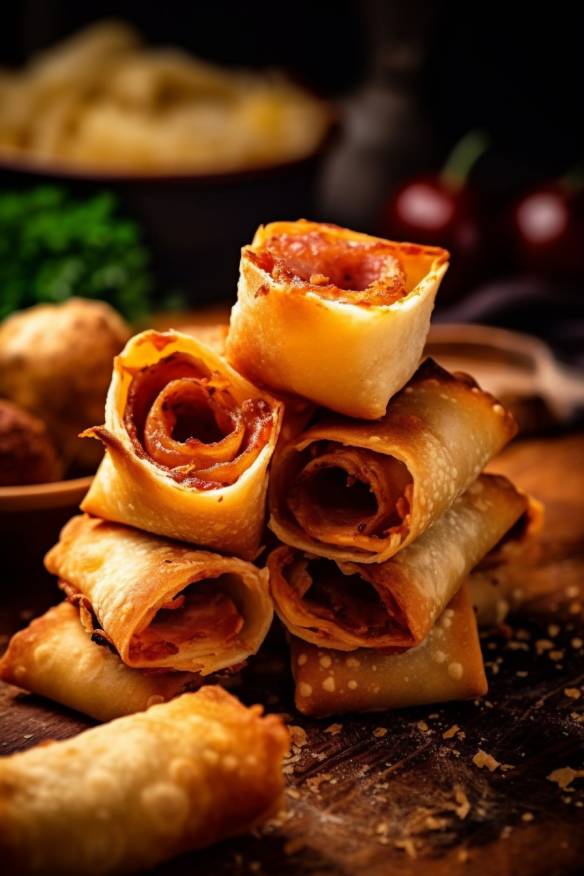 Pizza Rolls - Knusprige Fingerfood-Snacks aus Pizzateig