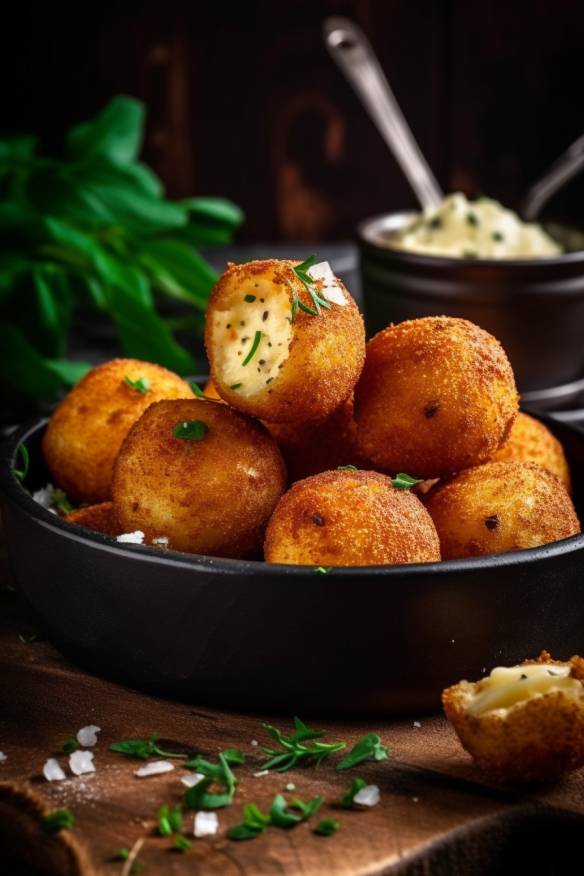 Kartoffel-Feta-Bällchen - Fingerfood aus Kartoffeln