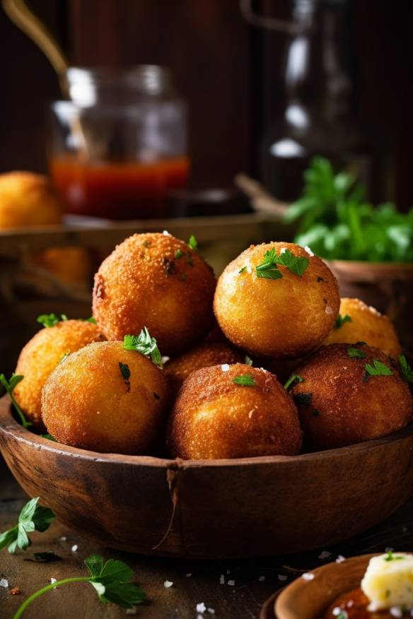 Kartoffel-Feta-Bällchen - Fingerfood aus Kartoffeln