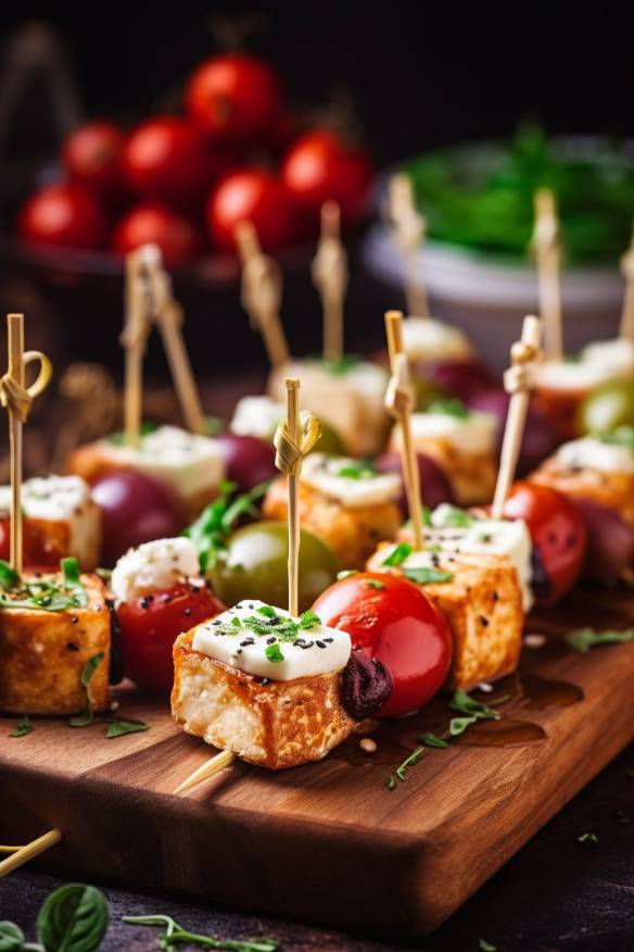 Käse-Tomaten-Spieße - Feines Fingerfood für jede Party