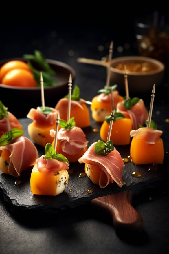 Prosciutto-Melonen-Häppchen