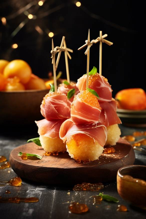 Prosciutto-Melonen-Häppchen