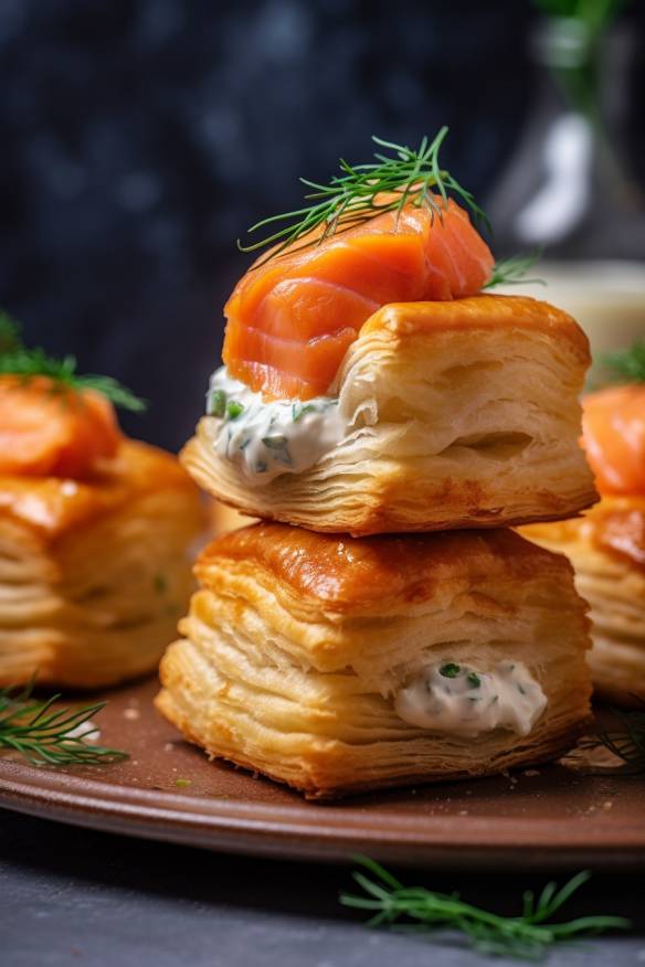 Knusprige Kartoffelrösti mit Lachs und Meerrettichcreme