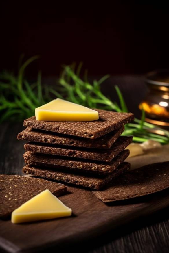 Pumpernickel-Gouda-Fingerfood