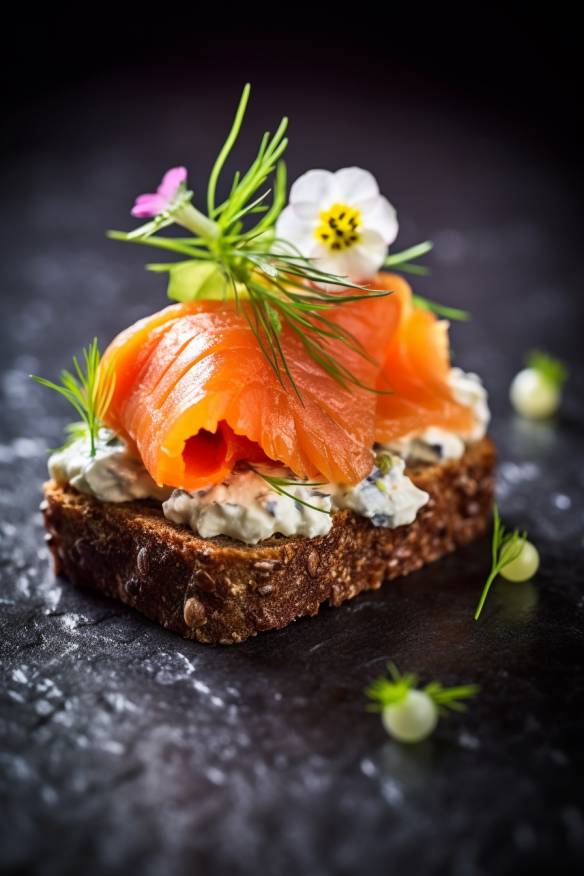 Pumpernickel-Lachs-Häppchen - Ein köstliches Fingerfood Rezept