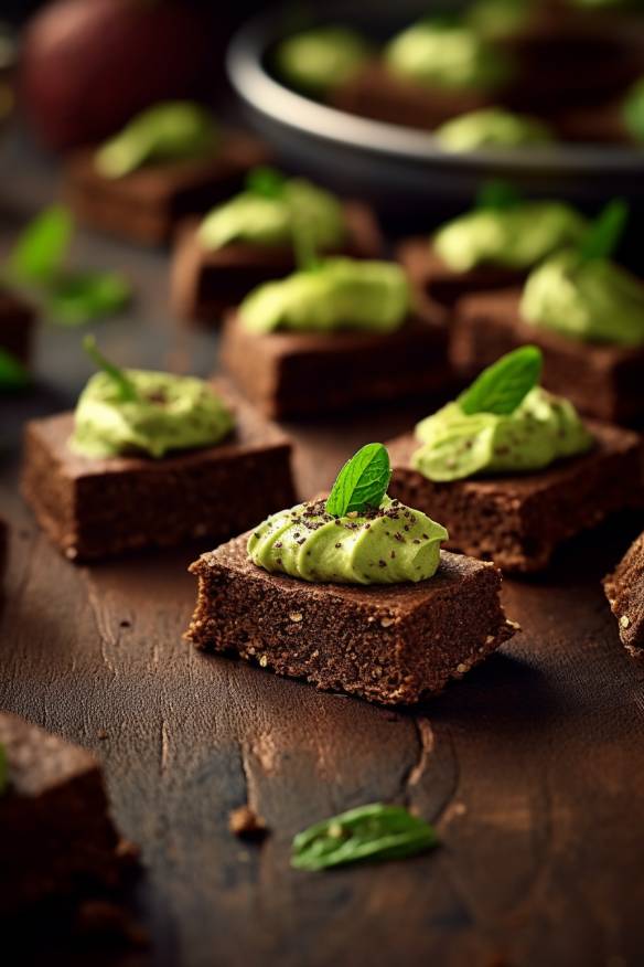 Pumpernickel-Häppchen mit Avocado-Creme