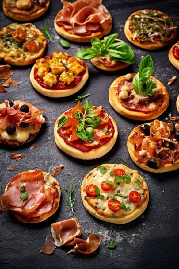 Schnelle Mini-Pizzas - Kleine Snacks für jede Gelegenheit