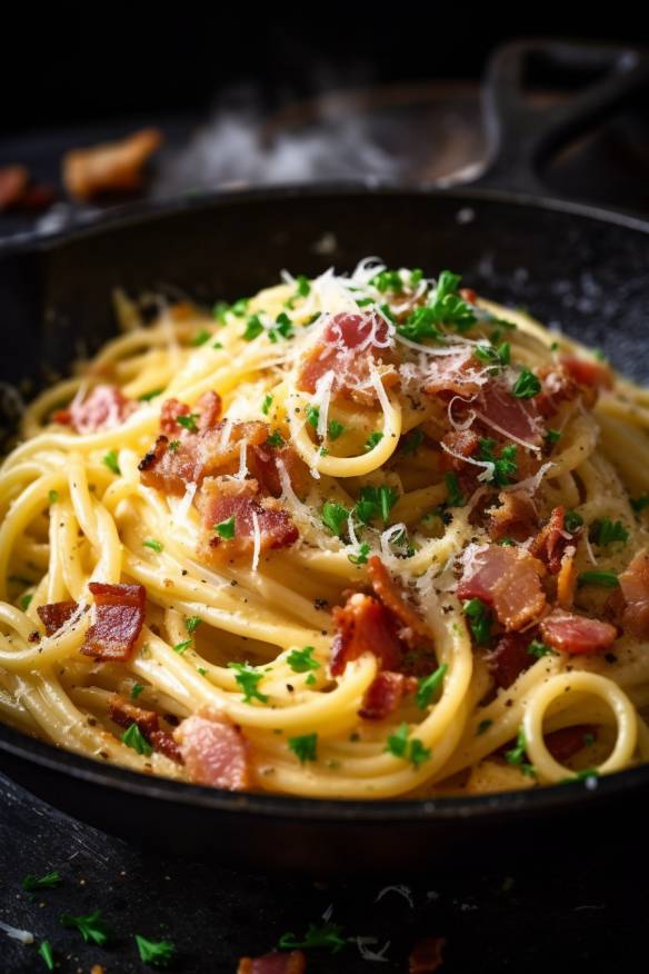 Schnelles Spaghetti Carbonara Rezept