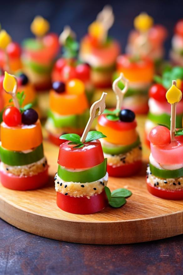 Schnelles Fingerfood ohne Backen - lecker, bunt und einfach