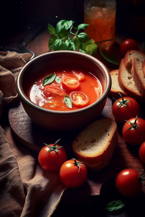 Schnelle und einfache Tomatensuppe