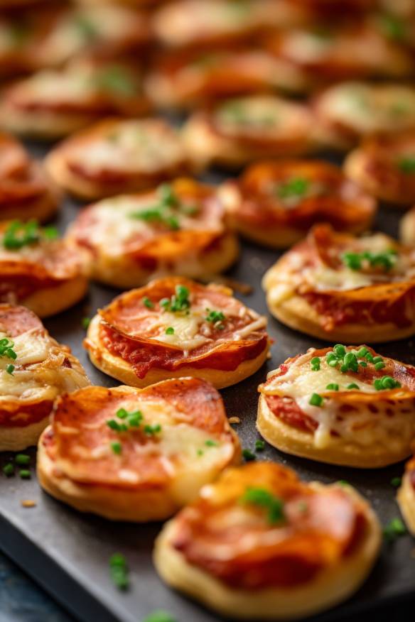 Schnelle Mini-Pizzas - Perfekter Fingerfood Snack für jede Party