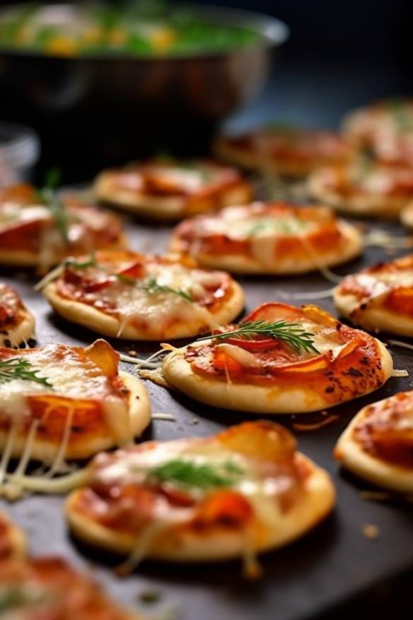 Schnelle Mini-Pizzas - Perfekter Fingerfood Snack für jede Party