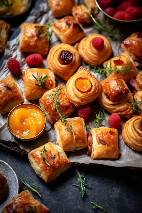 Schnelle Blätterteig-Häppchen für den Geburtstag