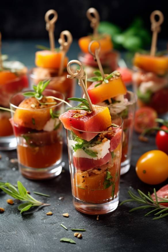 Erfrischende Sommer-Snacks - Leckeres Fingerfood für heiße Tage.