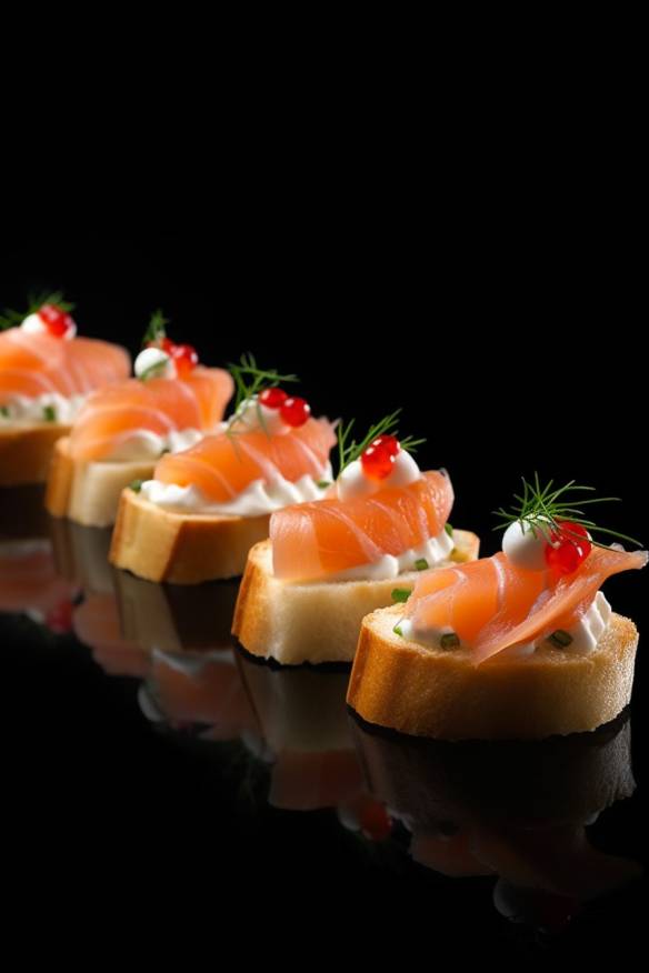 Lachs-Baguette-Fingerfood