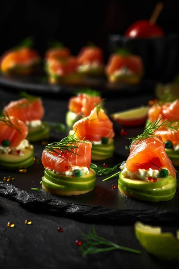 Lachs-Avocado-Häppchen