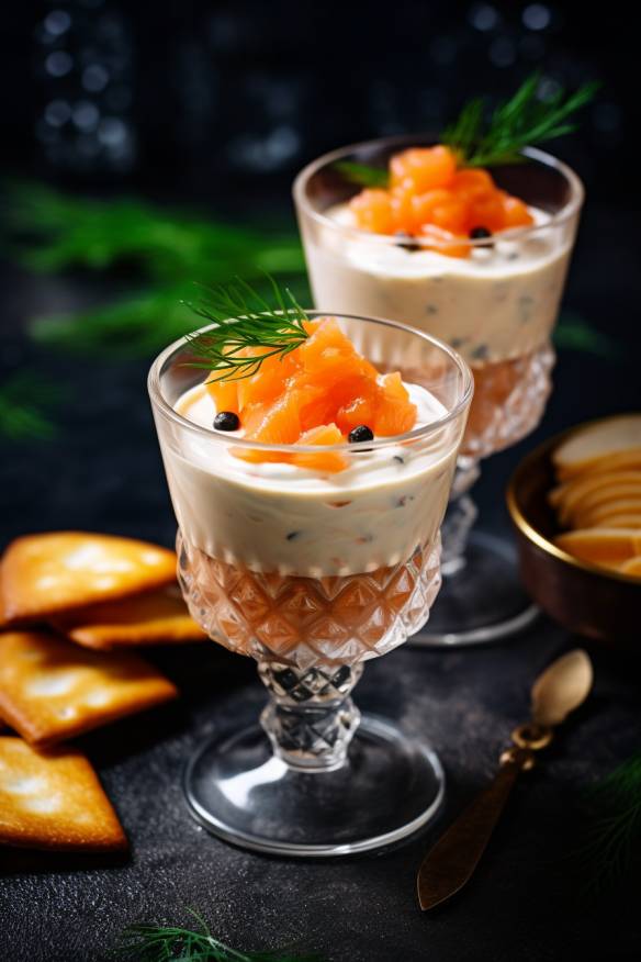 Lachs-Frischkäse-Creme im Gläschen - Das perfekte Fingerfood für Partys