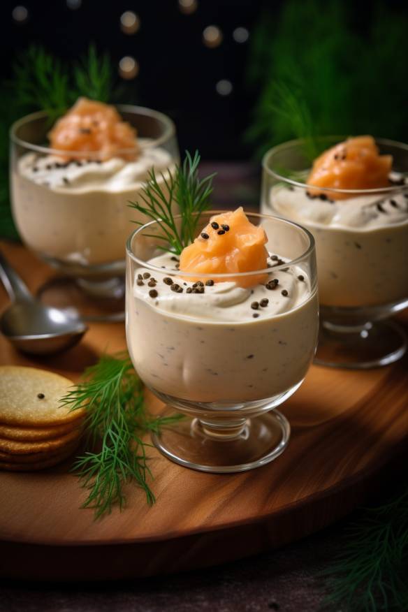 Lachs-Mousse auf Rösti