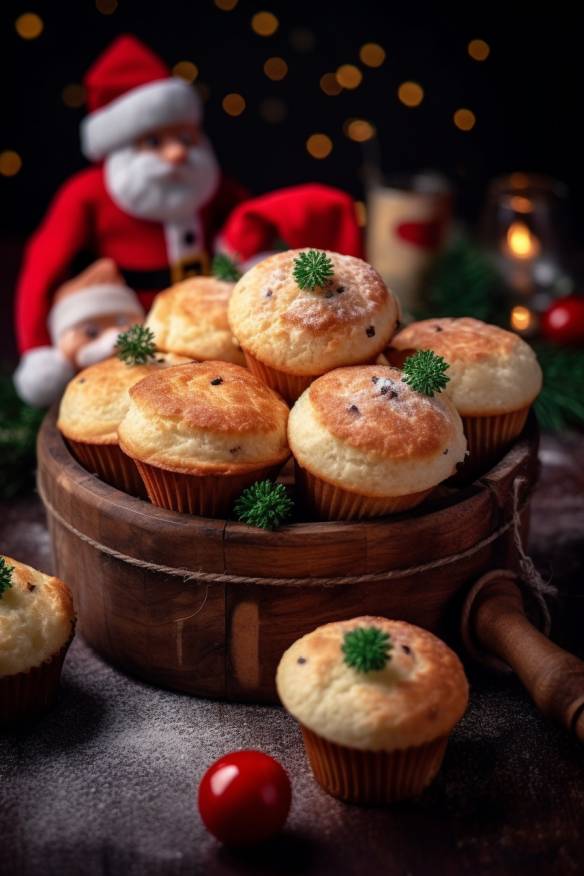 Nikolaus-Muffins mit Speck und Gemüse