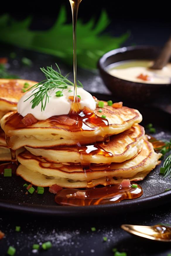 Herzhaftes Pfannkuchen-Fingerfood