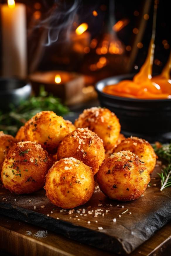 Pikante Käsebällchen - Fingerfood für kalte Platten