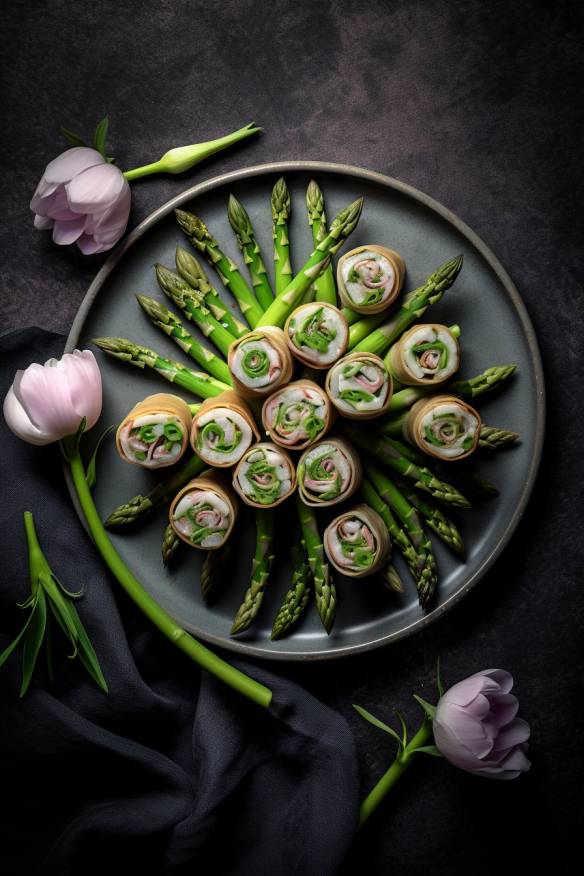 Frühlingshafte Spargel-Quichettes - Perfektes Fingerfood für den Frühling