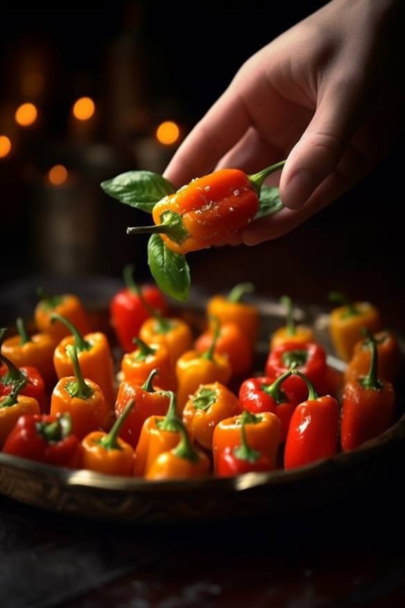 Gefüllte Mini-Paprika - Das perfekte Fingerfood für Karneval