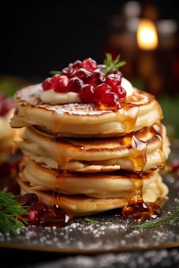 Gefüllte Pfannkuchen als kaltes Fingerfood.