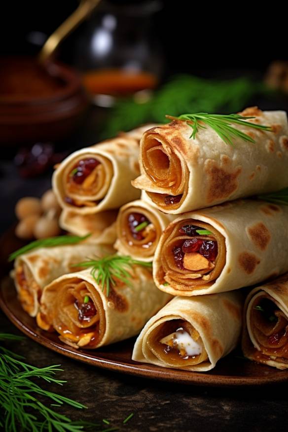 Süße Wraps - Ein köstliches Fingerfood Rezept