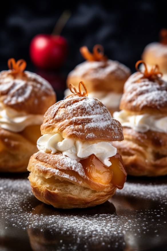 Süße Apfel-Zimt-Windbeutel - Fantastisches Fingerfood für Naschkatzen