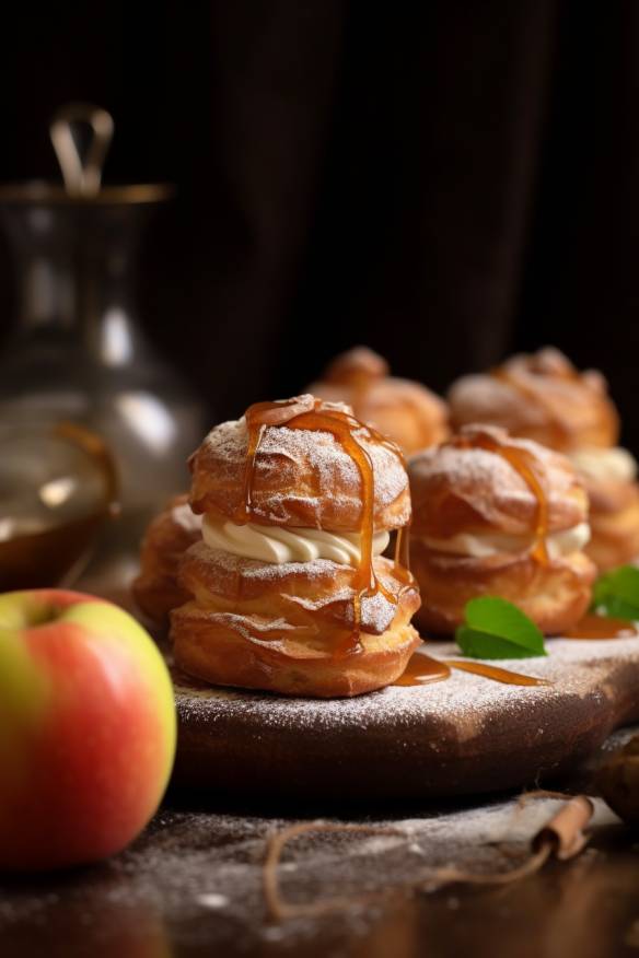 Süße Apfel-Zimt-Windbeutel - Fantastisches Fingerfood für Naschkatzen