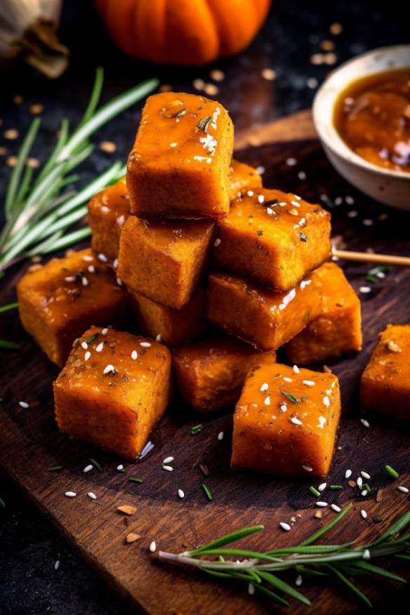 Süßkartoffel-Tahini-Bites - Veganes Fingerfood ohne Fleisch