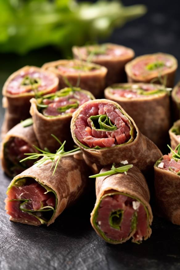 Thunfisch-Wraps - Schnelles Fingerfood für jede Party.