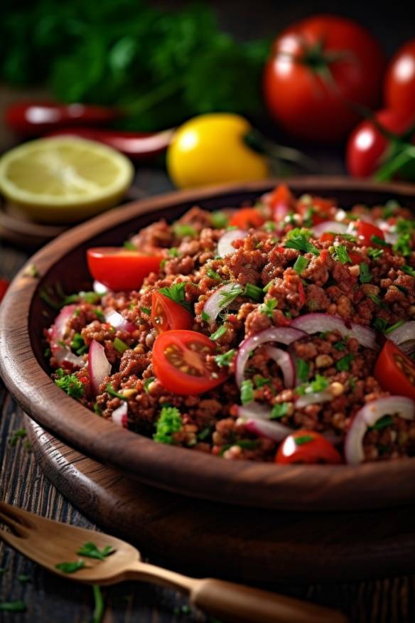 Türkischer Hackfleisch-Salat