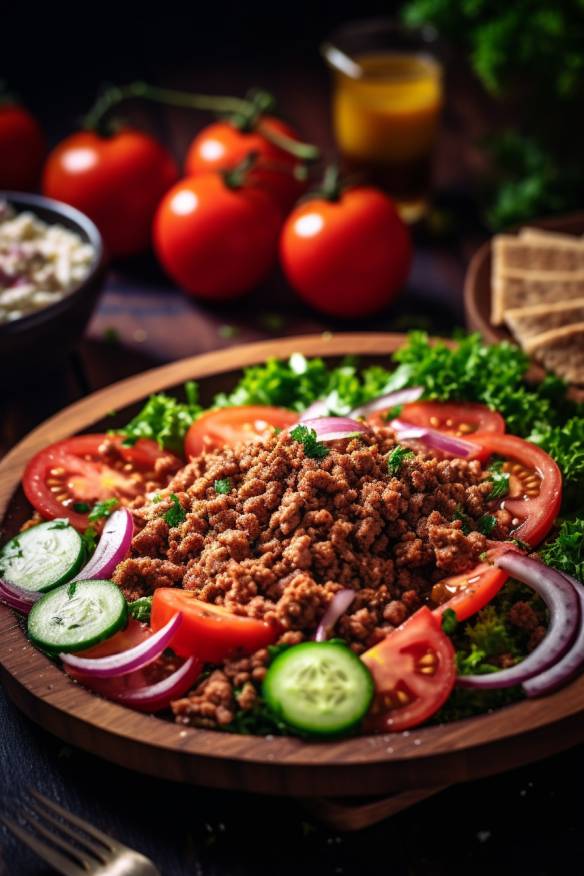 Türkischer Hackfleisch-Salat