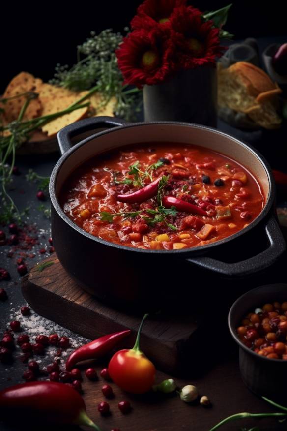 Veganes Chili sin Carne - Ein wärmender Eintopf für kalte Tage