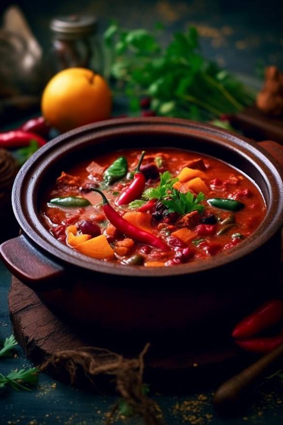 Veganes Chili sin Carne - Ein wärmender Eintopf für kalte Tage