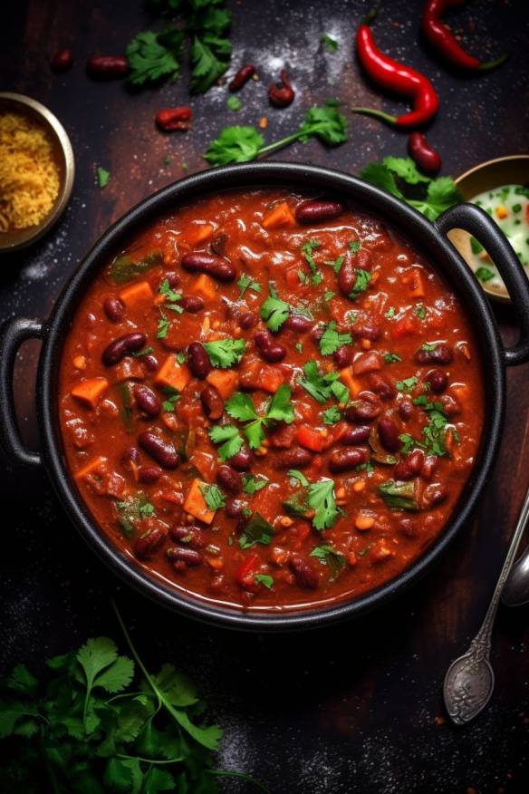 Veganes Chili sin Carne - Ein wärmender Eintopf für kalte Tage