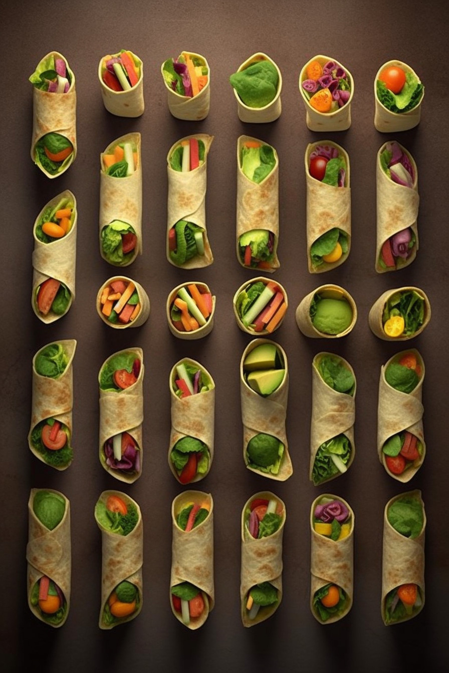 Gemüse-Wraps - Leckeres Fingerfood für jede Gelegenheit