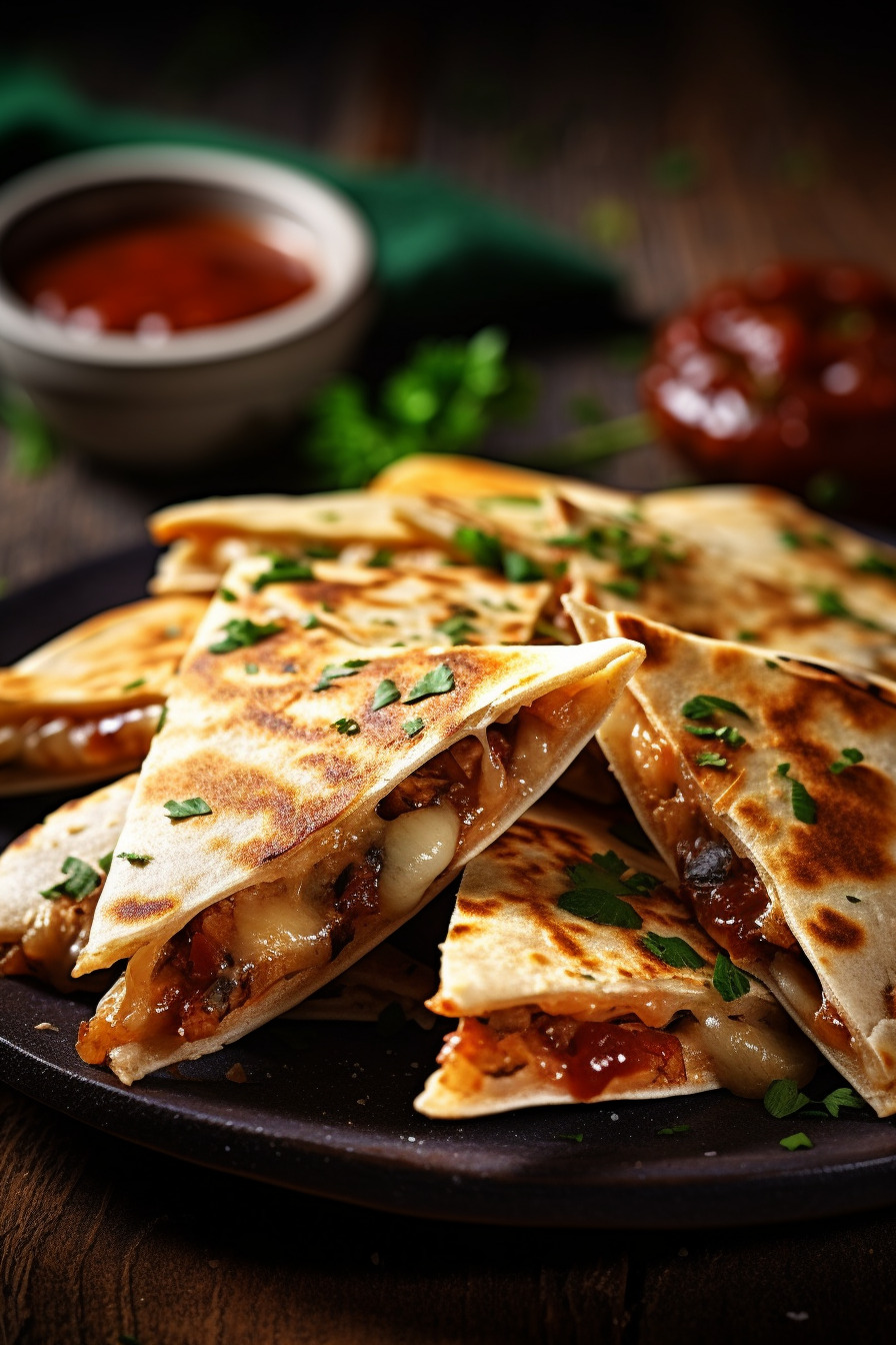 Vegetarische Quesadillas mit Dip